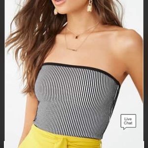 Striped tube top